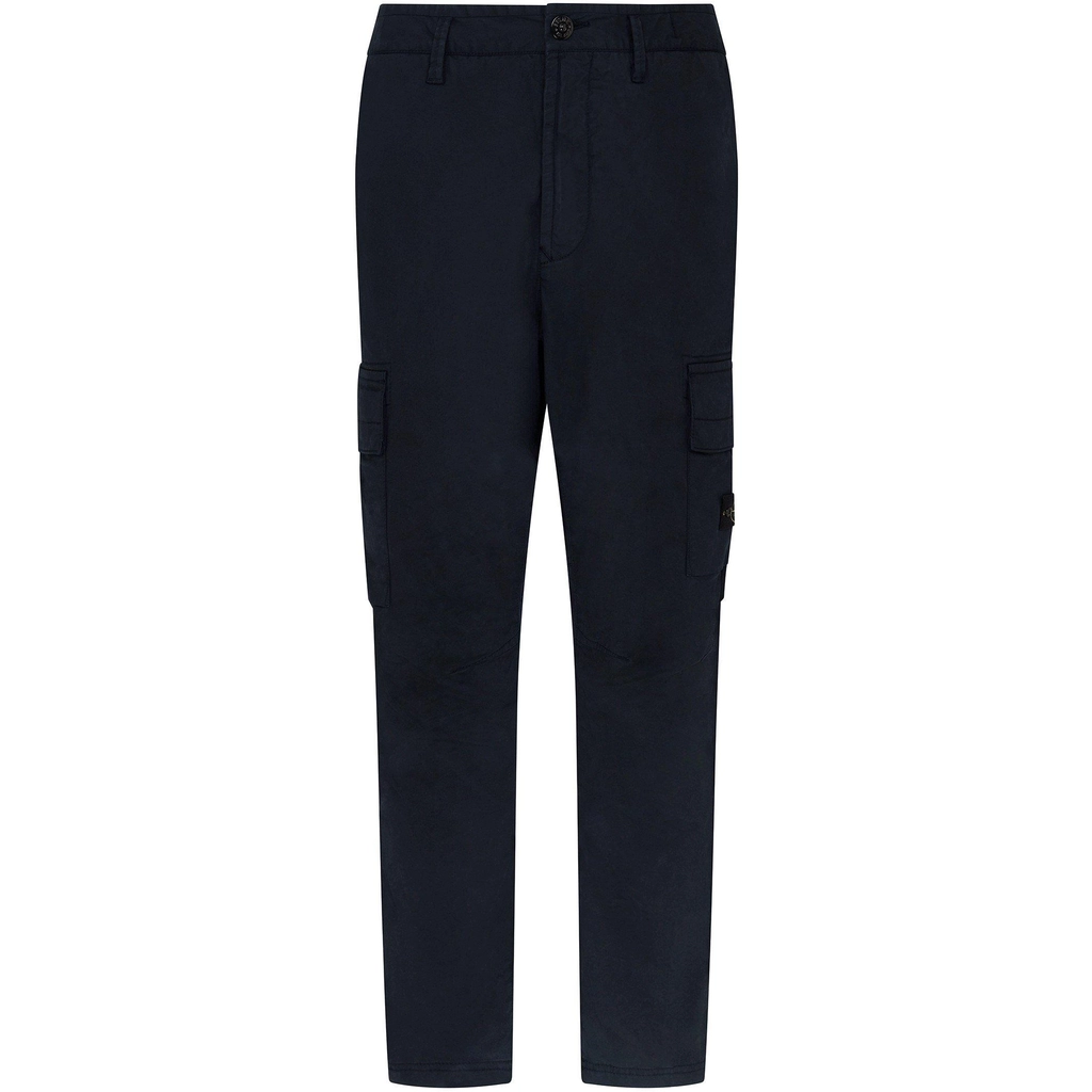 Stone Island Badge Cargo Trousers - Navy V0020